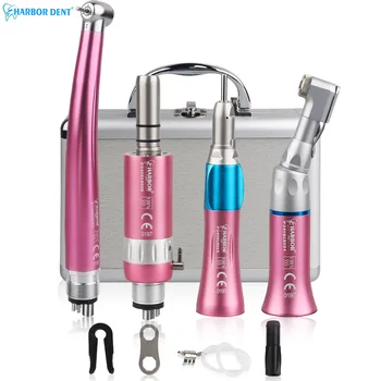 Dental High & Low Speed Handstück Gerade Contra Winkel Luft Motor Einweg Wasser Spray Luft Turbine (4 Stück)