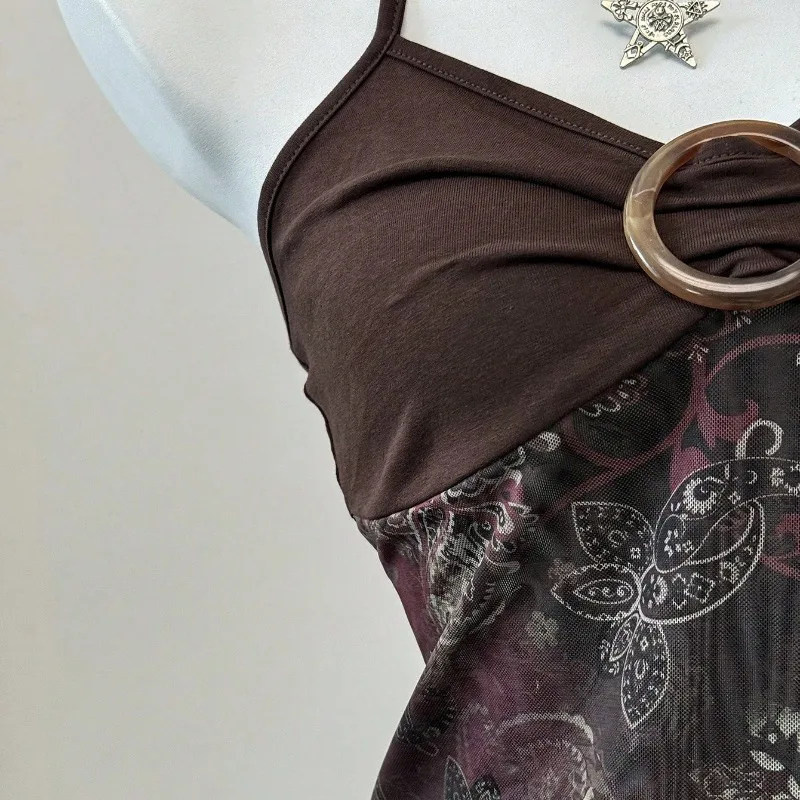 Sexy Spicy Girl Ärmelloses Neckholder-Top Damen Bedrucktes – Bild 4
