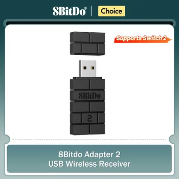 8BitDo USB Wireless Bluetooth Adapter 2 Empfänger für Nintendo Switch 1, 2 PS1 Raspberry Pi Mini PS4
