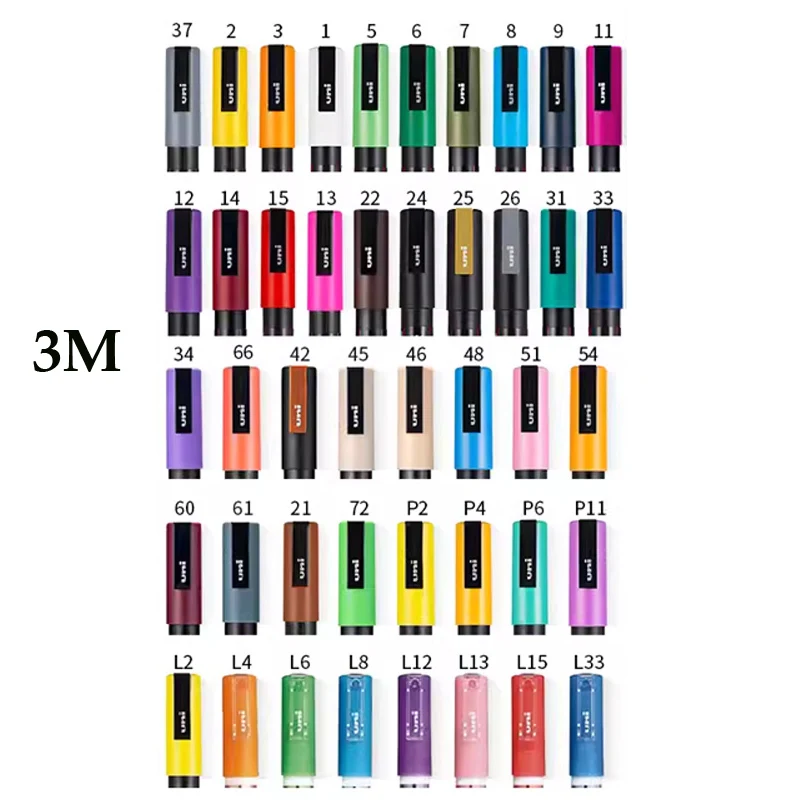 1 Stück Uni POSCA Marker Pen Vollständiger Farbbereich PC-1M – Bild 4