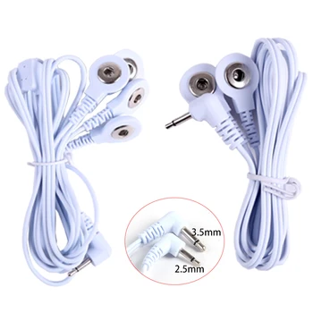 2-Wege+4-Wege-Massagegerät-Kabel mit Elektrodenpads, Standardanschluss für TENS-Geräte, Massagekabel