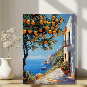 Puzzle für Erwachsene mit Wunderschöner Mittelmeeransicht, Jigsaw-Puzzle Gehirntraining-Spiel Geschenk