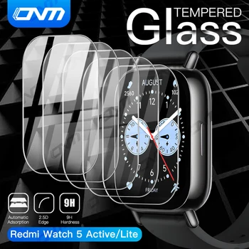 9H Premium Gehärtetes Glas für Xiaomi Redmi Watch 5 4 Lite / Active Smartwatch Klarer HD-Glasschutzfilm