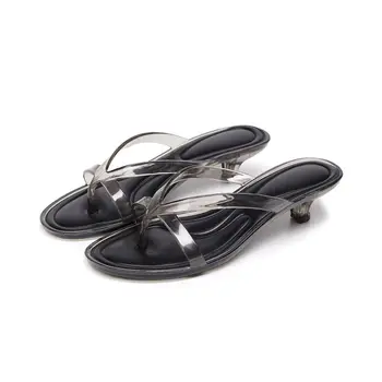 Outdoor-Mules für Damen, geschlossene Zehenpartie, Sommerschuhe, Damen-Plateau-Slipper, neue stylische Slides
