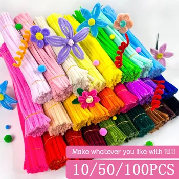 Chenille-Stäbchen für Kinder DIY Kreatives Spielzeug Chenille-Sticks Reiniger Kindergarten Lernmaterial