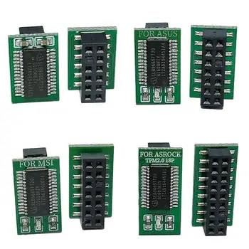 TPM 2.0 Modul 12 14 18 20-poliges unterstützt Multi-Marken-Motherboard für ASUS MSI GIGABYTE ASRock