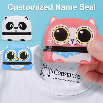 Personalisiertes Namensstempel-Set - Individuelles Wasserfestes Siegel zur Organisation von Kleidung, Schuhen