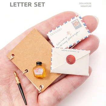 Miniatur-Retro-Buchstaben, Desktop-Dekorationsmodell für Arbeitszimmer, Schlafzimmer-Szene, ideales Geschenk