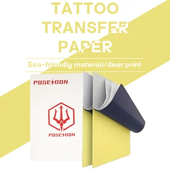 POSEIDON Tattoo Transferpapier Tattoo Schablone Papier Kopierpapier Thermopapier für Tattoo Transfermaschine