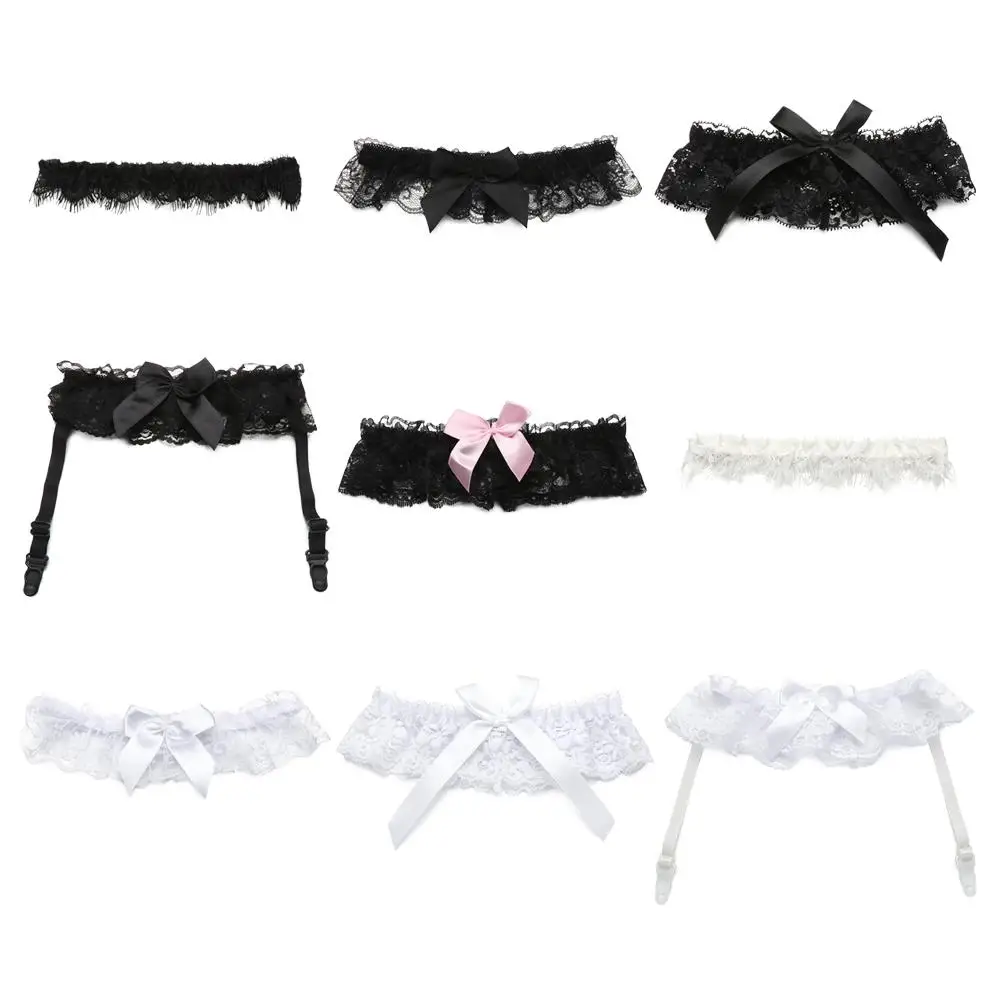 Neue sexy Oberschenkel Ring Bowknot Spitze elastische