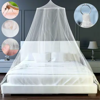Baldachin Verschlüsse lung Kuppel Fliege Insekten netz Prinzessin Moskito netz Abwehr schutz Single Entry Bett