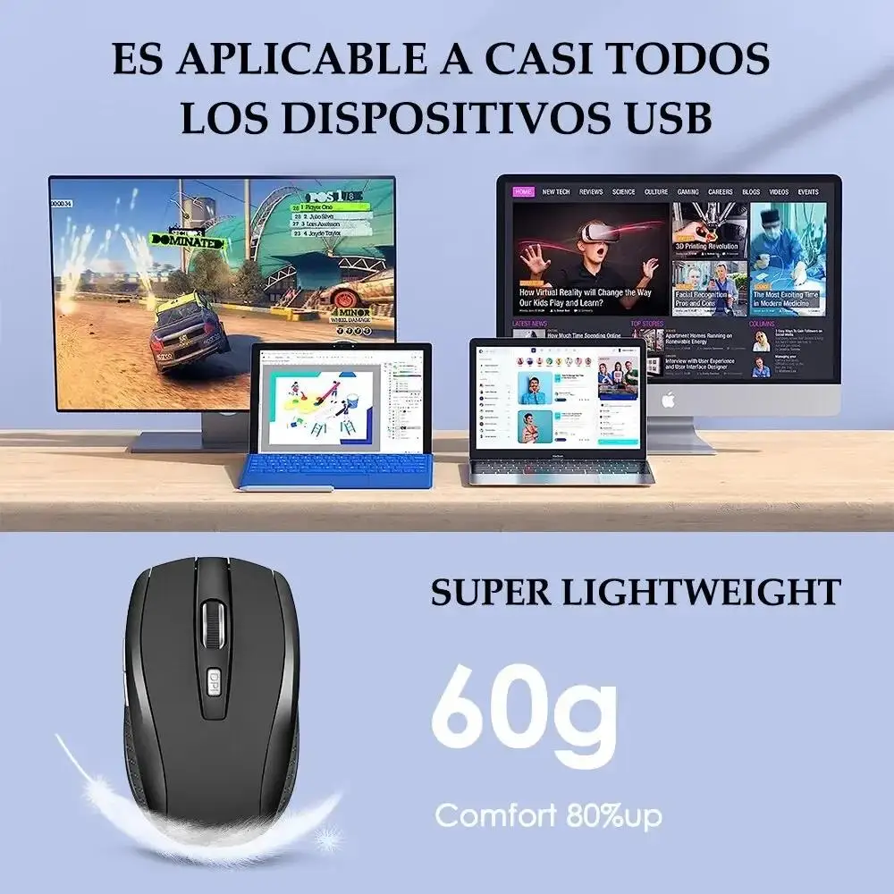 Bluetooth 5,2 Maus 2,4G Drahtlose Maus Dual-Modus Stille Maus – Bild 5