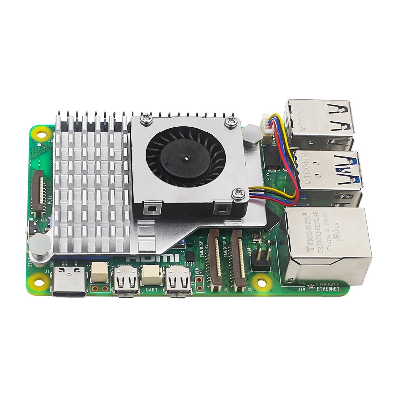 Raspberry Pi 5, aktiver Kühler, Aluminium-Kühlkörper – Bild 4