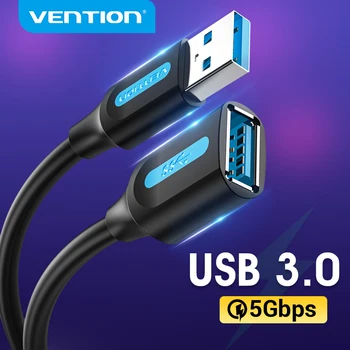 Vention USB 3.0-Verlängerungskabel, USB 2.0-Kabel, USB-Stecker auf Buchse, Datenkabel für Smart TV, PS4, Xbox
