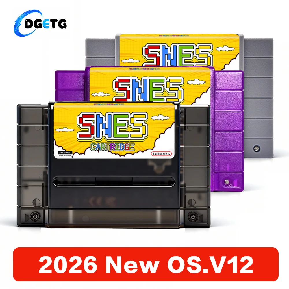 2026 V12 3000 in 1 SNES-Spielkarte mit 8 GB TF-Karte