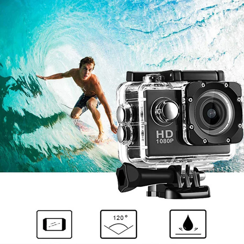 Unterwasser Wasserdichte Sport Kamera Multifunktionale – Bild 2