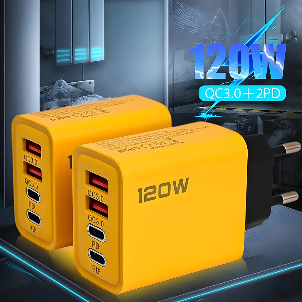 USB-Ladegerät mit 4 Ports, USB-C PD und QC 3.0 – Bild 6