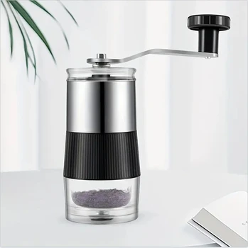 Mini Handshake manuelle Mahlung praktische Edelstahl Keramik kern Kaffeebohnen mühle visuelle Kaffee maschine