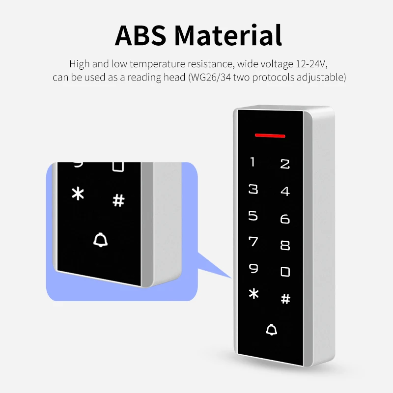 Mini 125 kHz RFID-Tastatur Touch Access Control System WG26 – Bild 3