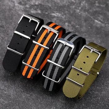 Universal Canvas Uhrenarmband 18mm 20mm 22mm Nylon Armband Nato Uhrenarmband für SEIKO Tissot Swatch OMEGA IWC
