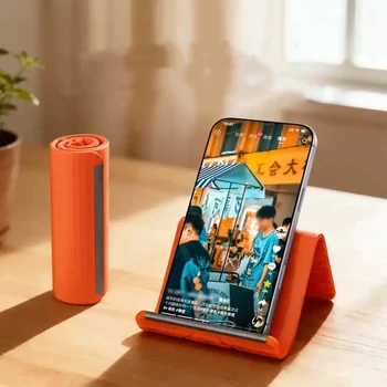 Flexibler Tragbarer Telefonständer aus Silikon für Desktop, Tablet und Laptop - Kreativer, Faltbarer