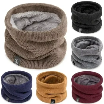 Weicher, verdickter, warmer Plüschschal - winddichter Winter-Halsmanschette, kältebeständiger Schlauchschal