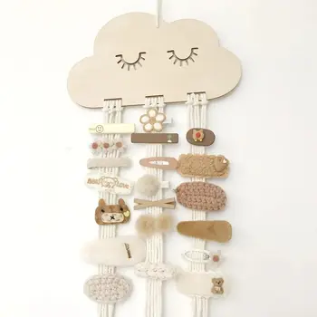 EW Massivholz Wolken Modell Schmuck Haarnadel Schleife Aufbewahrungswerkzeug