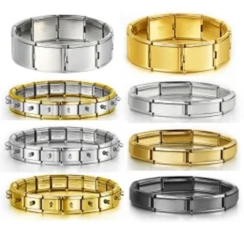 2025, modisches, funktionelles, elastisches Armband, modular, italienische Charms, Links, passend