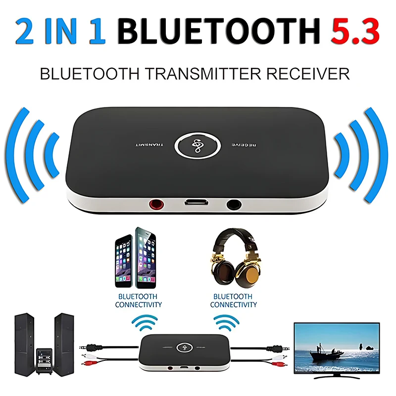 Neue Upgrad Bluetooth 5,3 Audio Sender Empfänger RCA 3,5mm – Bild 3