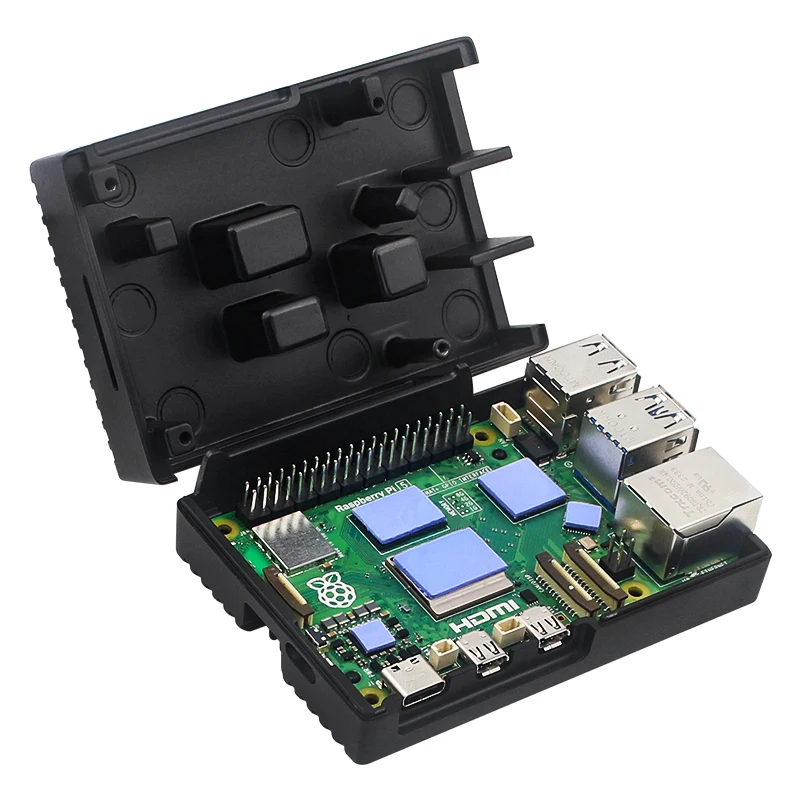 Raspberry Pi 5 Aluminiumgehäuse mit Silikon-Kühlkörper – Bild 5