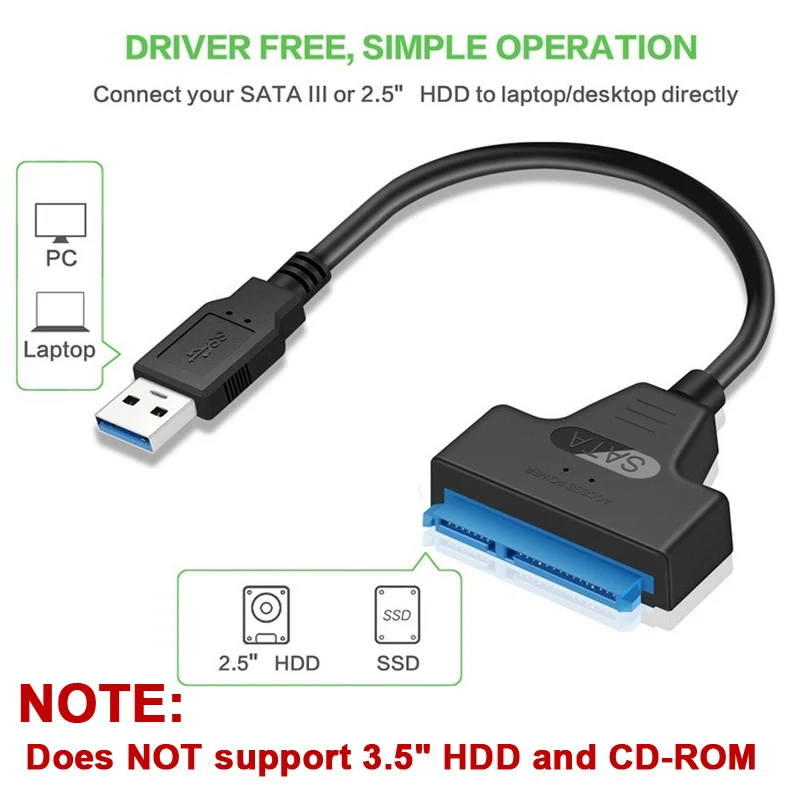SATA auf USB 3.0 Kabel für 2,5-Zoll-SSD und HDD – Bild 5