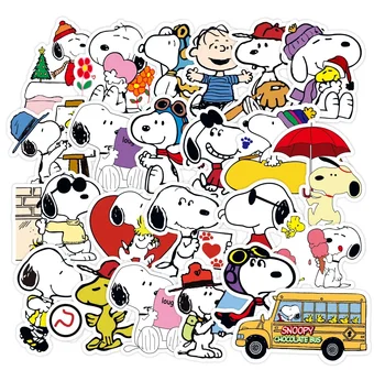 Snoopy Aufkleber Cartoon Dekoration Laptop Skateboard Notebook Gepäck Wasserdicht Aufkleber (50 Stück)