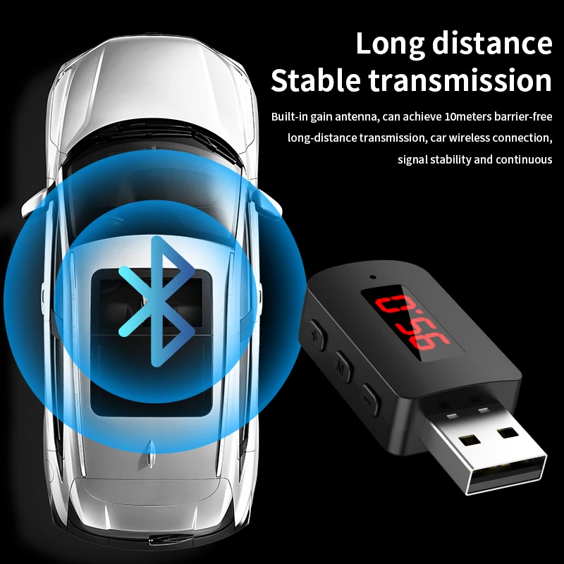 Bluetooth 5,4 Auto FM Sender Empfangen Mini USB – Bild 5