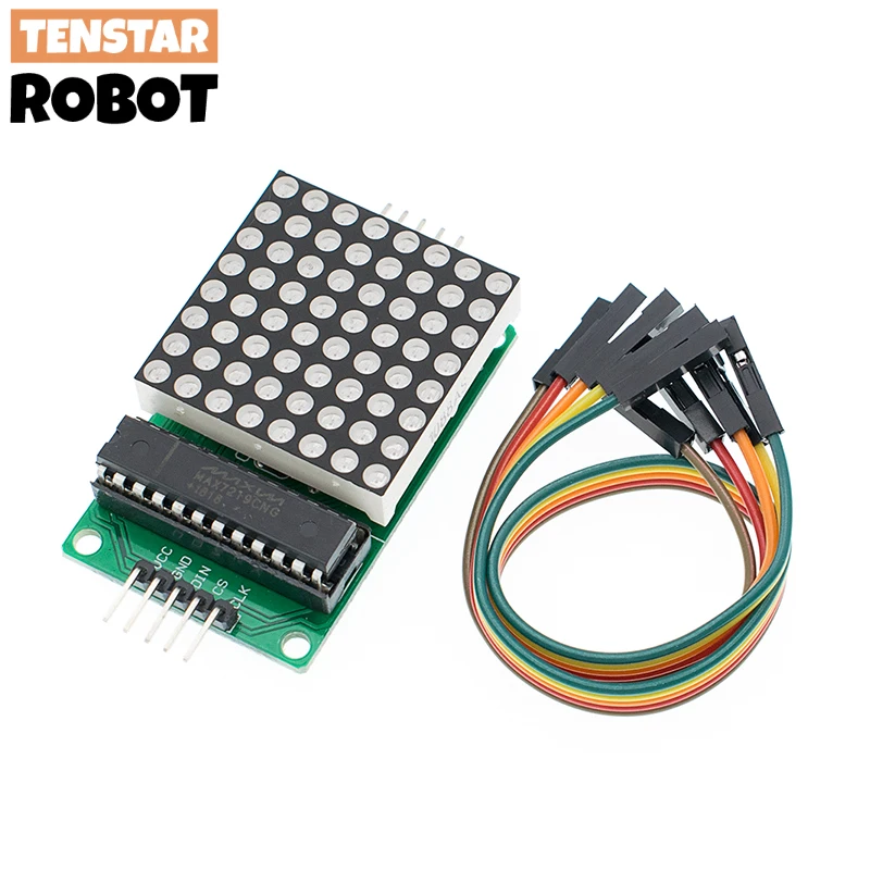 MAX7219 8*8 Dot Matrix Modul Rot Licht Mikrocontroller Modul – Bild 5