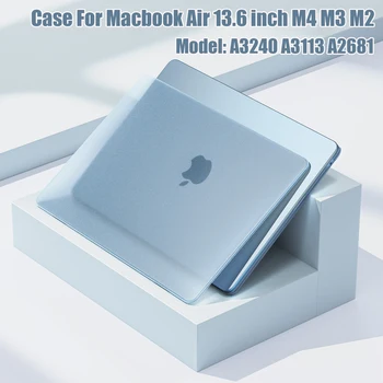 2026 Laptop-Hülle für Macbook Air 13,6 Zoll M5 M4 M3 M2 2026 2025 2024 2022 A3240 A3113 A2681, Ultradünne
