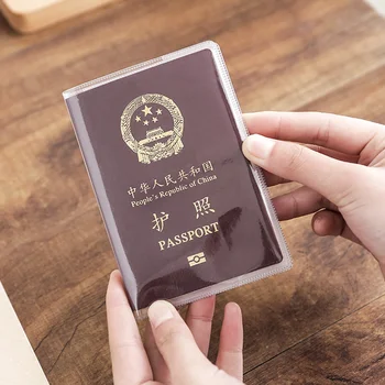 Pass schutzhülle transparent gefrostet, PVC-Material wasserdichte Dokumenten hülle