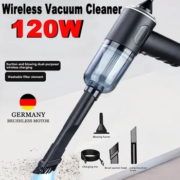 9000Pa Drahtlose Auto Staubsauger USB Lade 1200mAh Tragbare Reinigung Gerät Mini Nass und Trocken Staubsauger