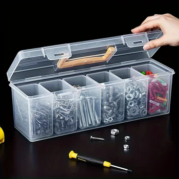 Werkzeugteile-Aufbewahrungsbox-Set, Werkzeug-Organizer mit mehreren Fächern, Sortierbox für Schrauben