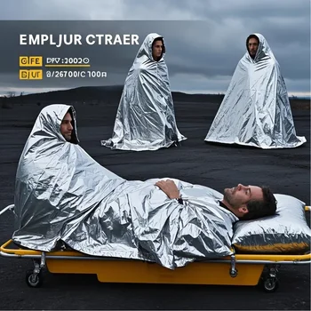 Notfall-Überlebensdecken - 157 x 210 cm, robuste Wärmedämmung für Camping, Wandern und Überleben ​