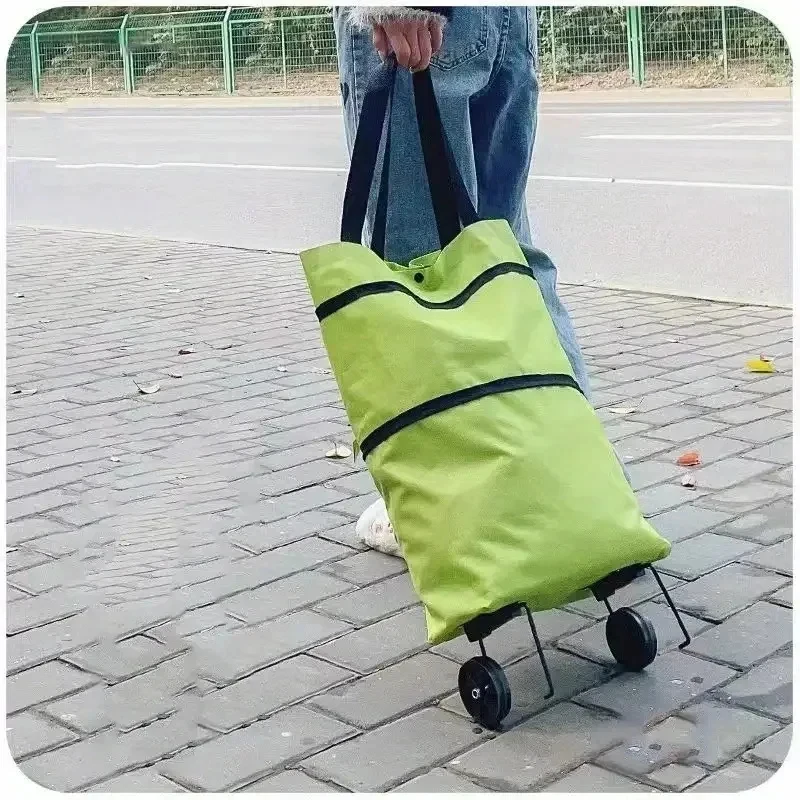 Faltbarer Tragbarer Einkaufswagen mit Rädern Leichter – Bild 5