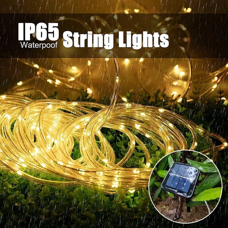 300LED Solar Seil Streifen Licht Im Freien Wasserdichte – Bild 2