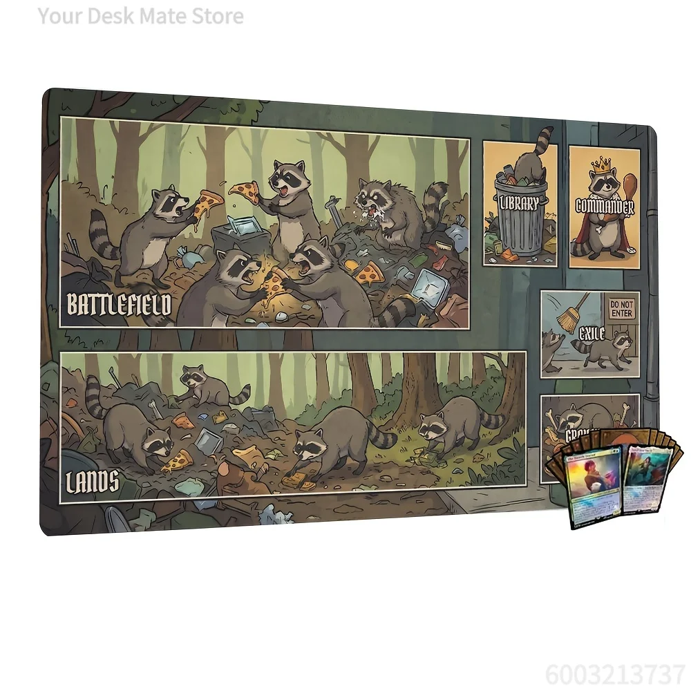 Trash Panda Racoon Spielmatte, magische Partyspielmatte – Bild 2