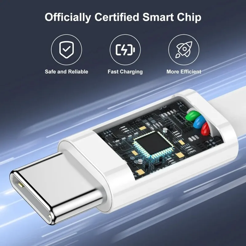 USB-C auf USB-C Kabel 100 W, Schnellladen, 3er-Set – Bild 4