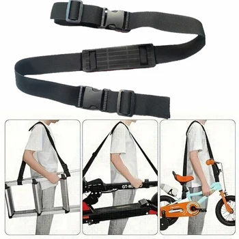 Verstellbarer Kinderfahrrad-Tragegurt mit Schulterpolster, Kick-Scooter-Schultergurt, Laufrad-Handtragegurt