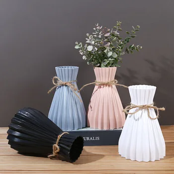 Kreative Origami-Vase, europäische Plissee-Vase, Kunststoff-Taille, faltbare Blumenvase, faltbarer Papierstil