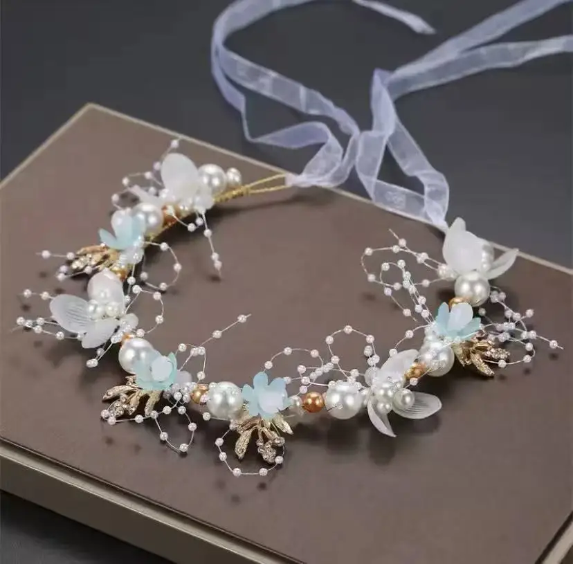 Hochzeitsaccessoire Braut Krone Haar Kristall Schmuck Tiara – Bild 5