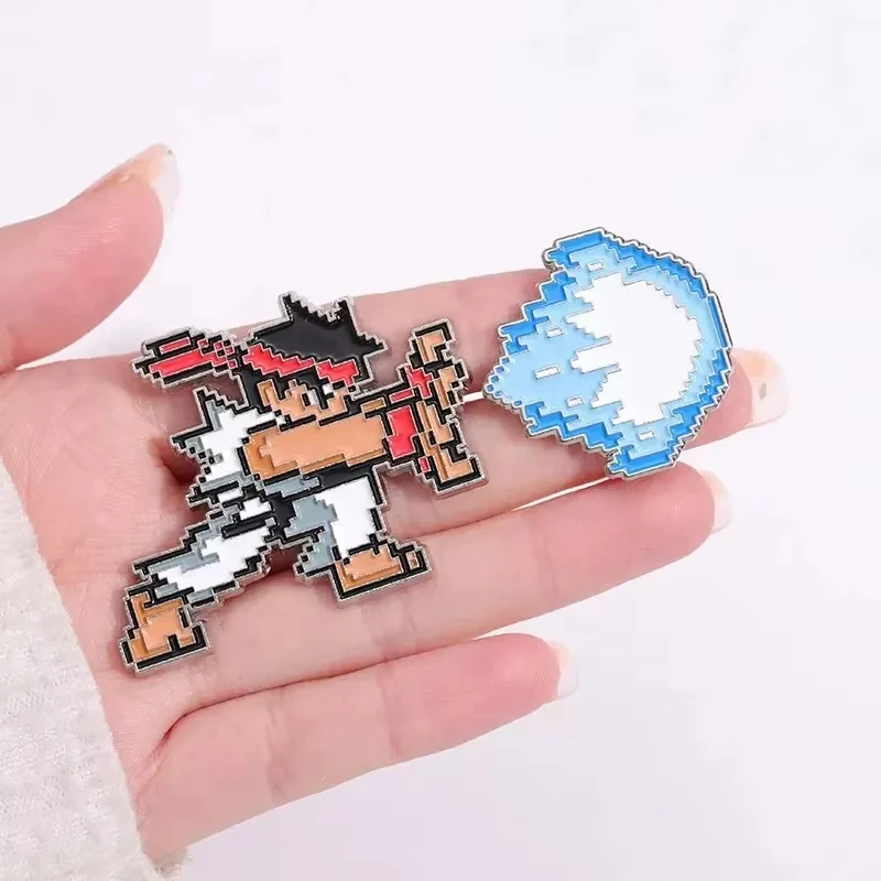 Kreative Kindheit Arcade Pixel Spiel Emaille Pins Peripherie – Bild 5