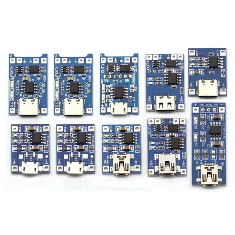 5pcs tp4056 5v 1a Micro USB Typ-C Lithium-Batterie-Lade – Bild 3