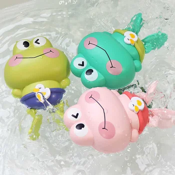 Badespielzeug für Kinder - Uhrwerkfrösche, die schwimmen und schwimmen