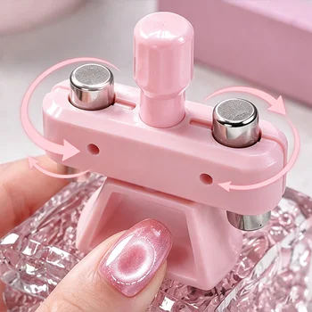 Leistungsstarker automatischer Katzenaugen-Magnet, drehbares Wirbel-Design, breite, helle Glasperlen